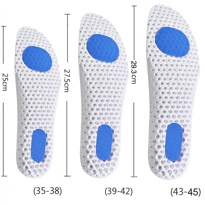 Shock-absorbing Gel comfort insoles