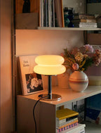 DESIGNER GLASS TABLE LAMP - AMBIENT LED LAMP FOR BEDROOM AND STUDY