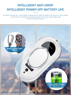 SMART ROBOT WINDOW CLEANER WITH REMOTE CONTROL – AUTOMATIC VACUUMING AND CLEANING FUNCTION