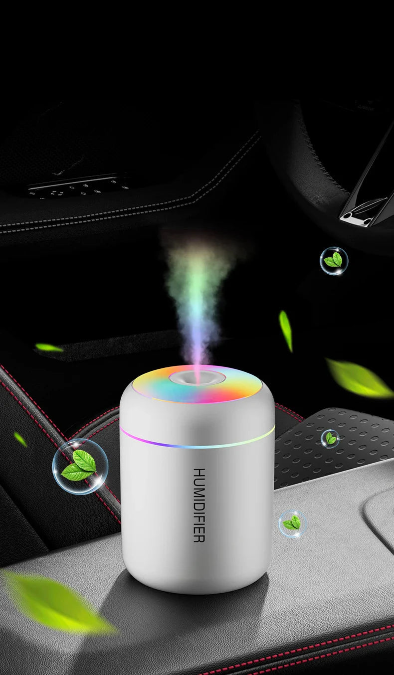 MINI AIR HUMIDIFIER WITH AROMATHERAPY - USB POWERED - PERFECT FOR CAR AND BEDROOM
