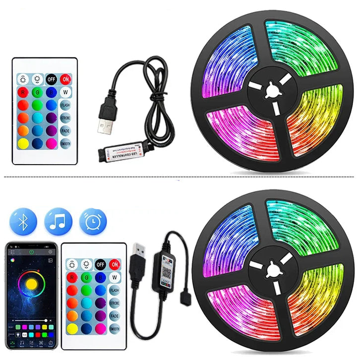 RGB LED Strip with USB Connection - Color Changing Light for Ambient and TV Backlighting