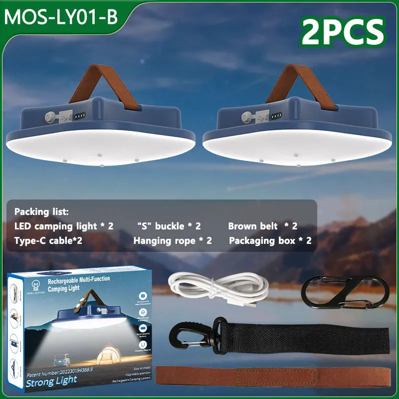 Rechargeable LED Camping Lamp with Magnets