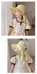 Children's Sun Hat with UPF 50+ - Adjustable Chin Straps and Wide Brim