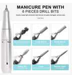 High Performance 45000RPM Portable Electric Nail File With Battery | Quiet Design for Professional Manicure