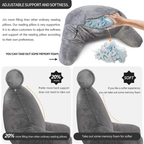 Reading Bed Pillow with Arms