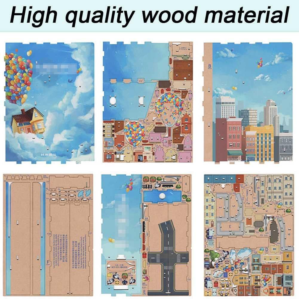 3D-Wood Puzzle DIY-Book Corner Kit