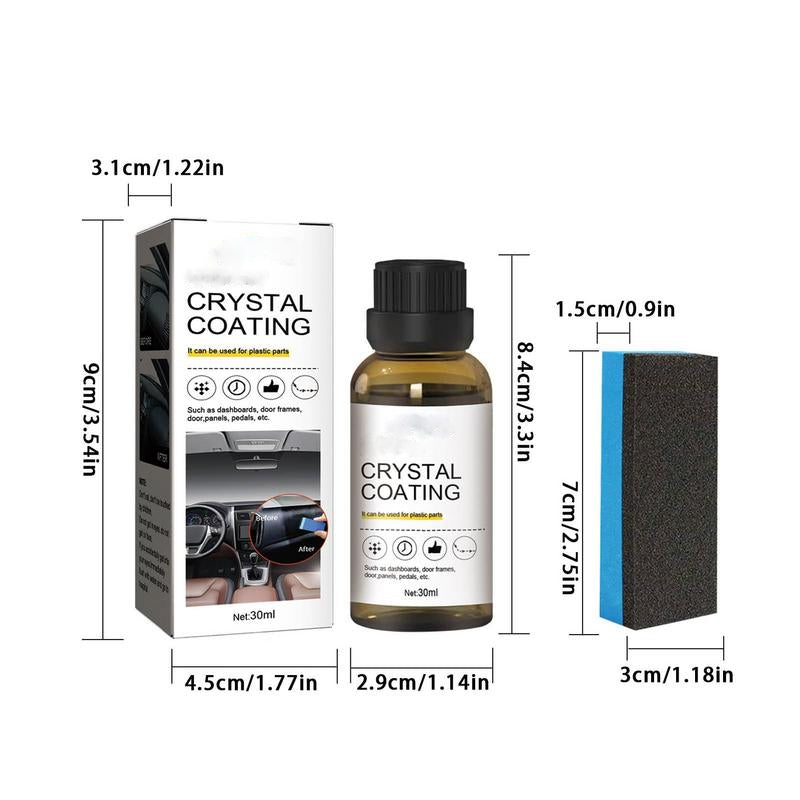 Plastic parts Crystalline coating | Restore faded parts in seconds