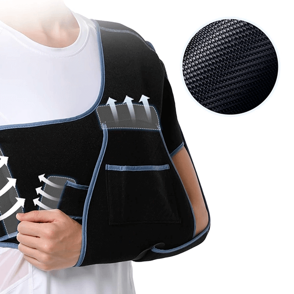 Adjustable Shoulder Immobilizer Sling with Breathable Support