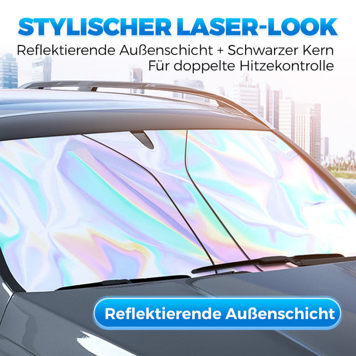 Laser-reflective windshield | Sleek design, quick setup, compact folding