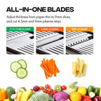 Adjustable Stainless Steel Mandoline Slicer – Durable Kitchen Essential