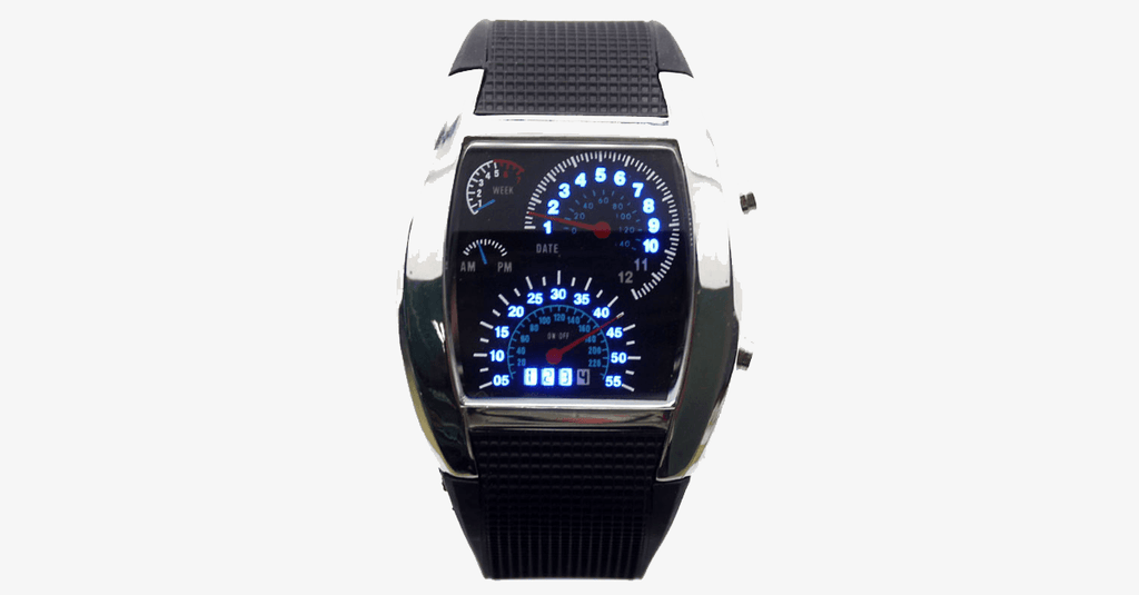 Stylish Car Racing Design LED Digital Men's Watch