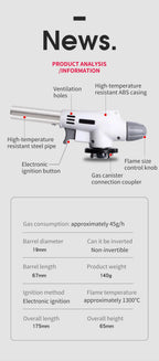 Portable Butane Gas Burner – Perfect for BBQ, Camping & Kitchen