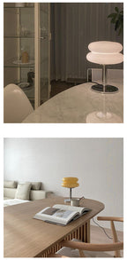 DESIGNER GLASS TABLE LAMP - AMBIENT LED LAMP FOR BEDROOM AND STUDY