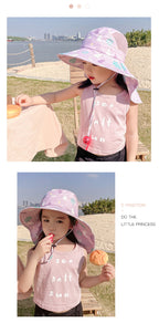Children's Sun Hat with UPF 50+ - Adjustable Chin Straps and Wide Brim