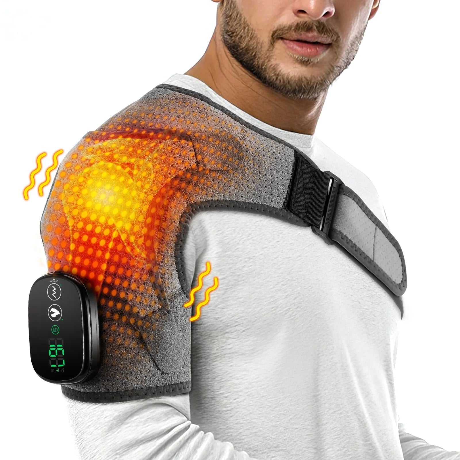 Shoulder Massager with Heat and Vibration Massage