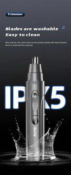 Professional painless nose and ear hair trimmer for men and women
