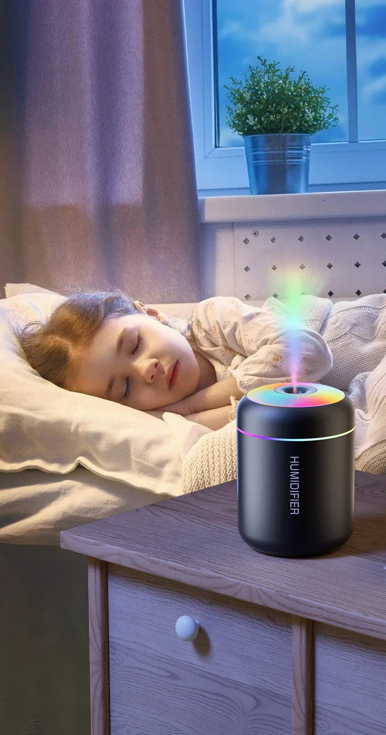 Compact USB Humidifier for Car & Bedroom
