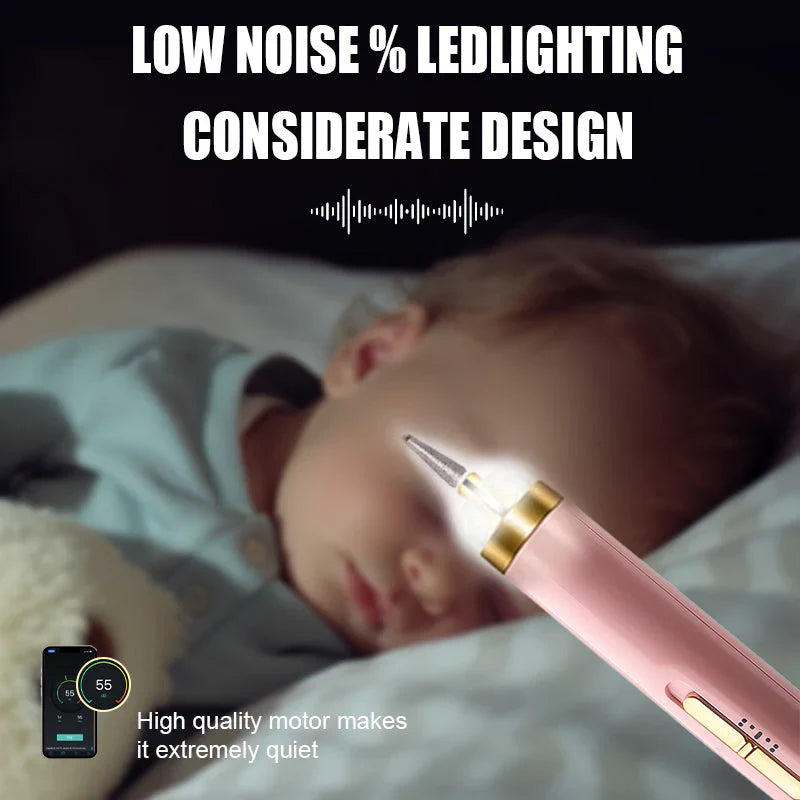 5-in-1 Electric Nail Care Device – Portable Manicure Tool with LED Light