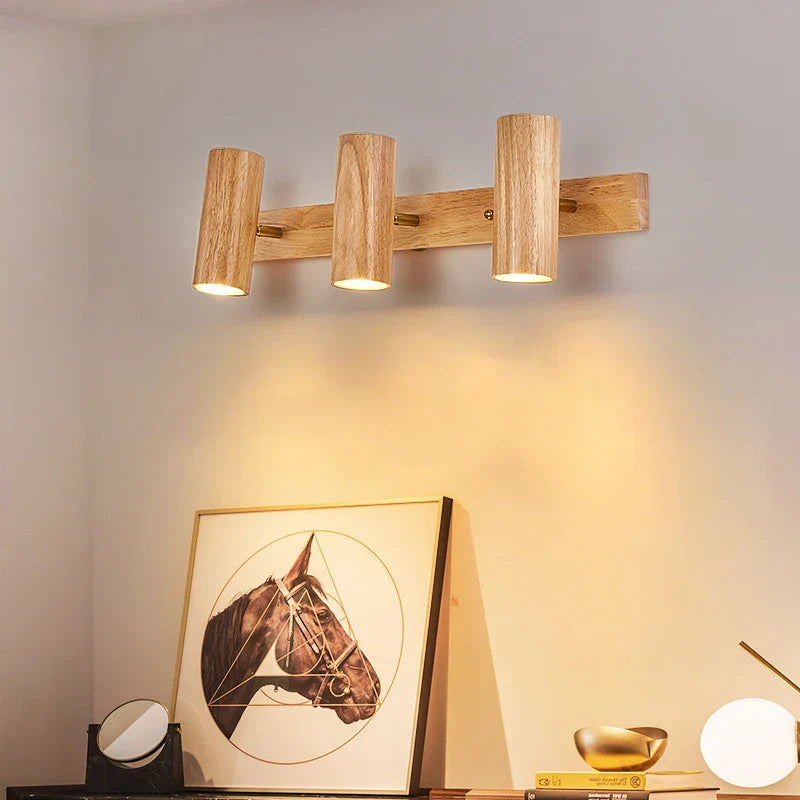 Modern Wall Lamp made of Walnut Wood - Scandinavian LED Wall Lamp for Living Room & Dining Room