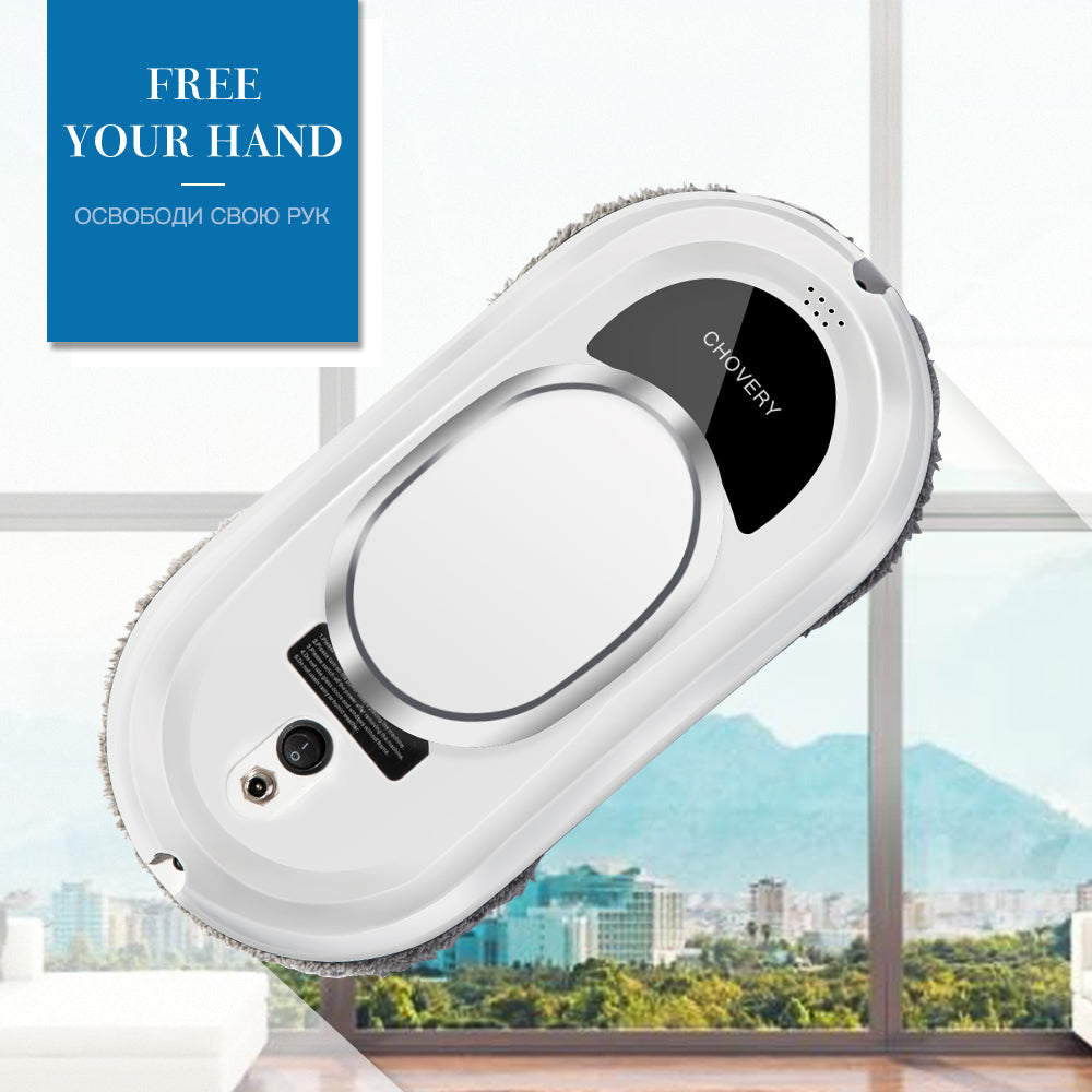 SMART ROBOT WINDOW CLEANER WITH REMOTE CONTROL – AUTOMATIC VACUUMING AND CLEANING FUNCTION