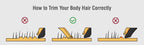 Men's body hair trimmer and women's razor with bikini attachment