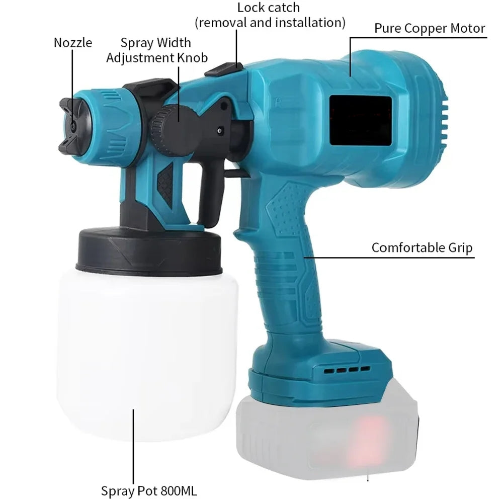 Cordless High Power DIY All Surface Paint Sprayer