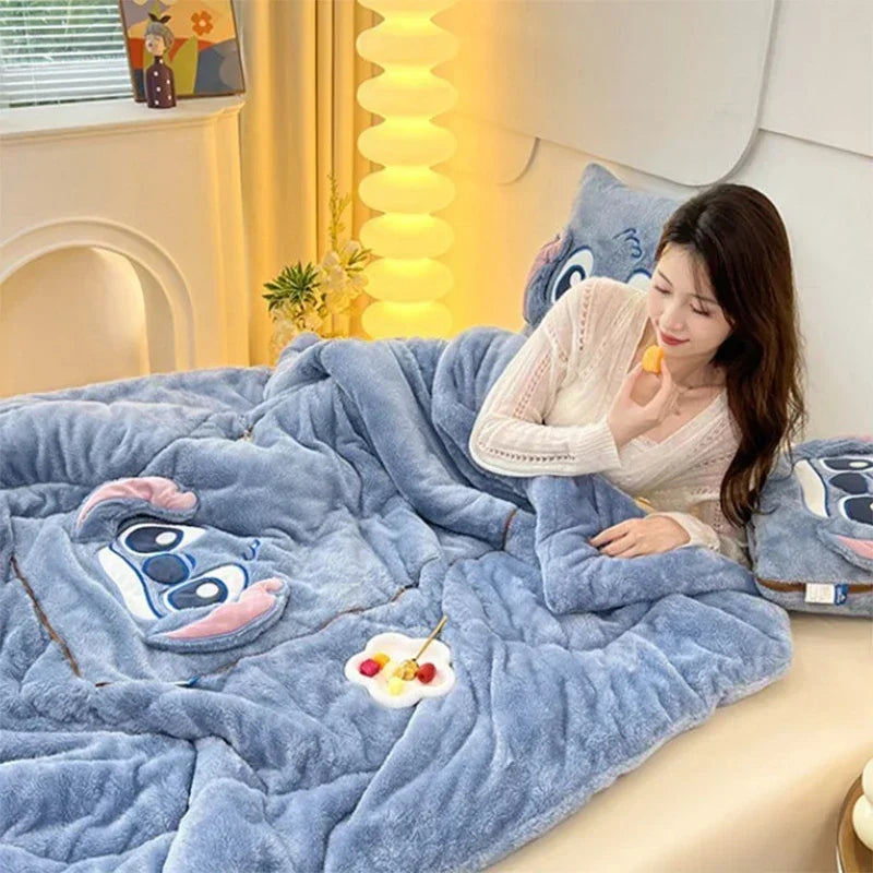 Luxury blanket and cushion set for ultimate comfort