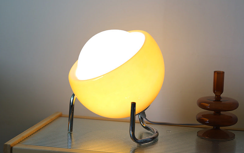 Scandinavian Glass Table Lamp for Atmosphere