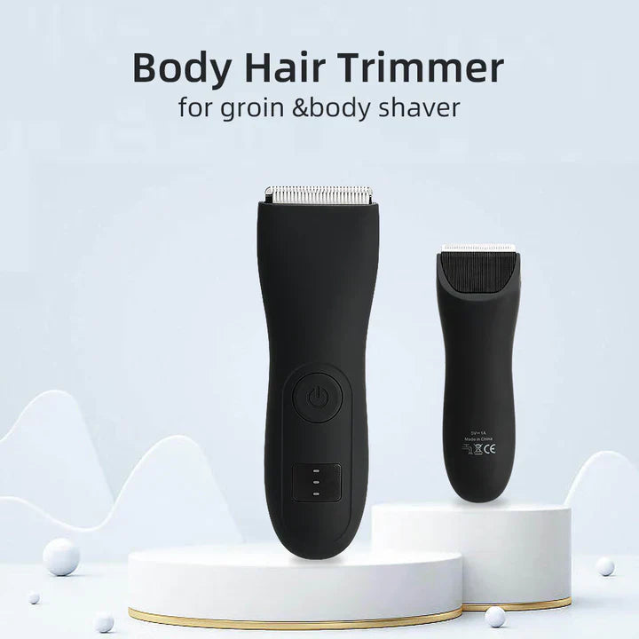 Men's body hair trimmer and women's razor with bikini attachment