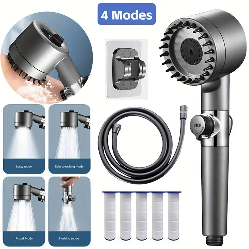 Water Filtering Shower Head – High-Pressure Filtration Showerhead