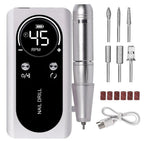 High Performance 45000RPM Portable Electric Nail File With Battery | Quiet Design for Professional Manicure