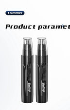 SmoothTrim Rechargeable Nose and Ear Trimmer with Stainless Steel Blades
