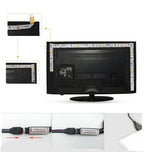 RGB LED Strip with USB Connection - Color Changing Light for Ambient and TV Backlighting