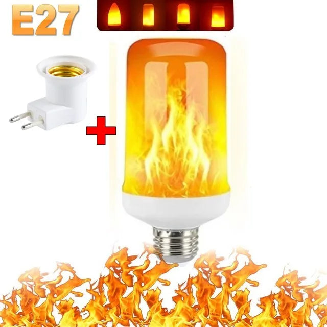 LED FLAME LIGHT PARTY LAMP - 4 MODES SIMULATION FIRE