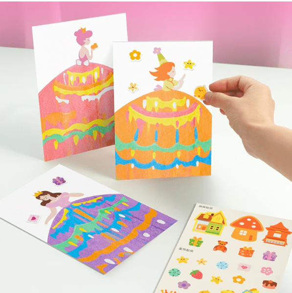 Safe & imaginative scratch paper set for children
