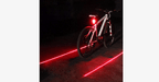 Laser LED Rear Light for Bicycles – Ride in Style!