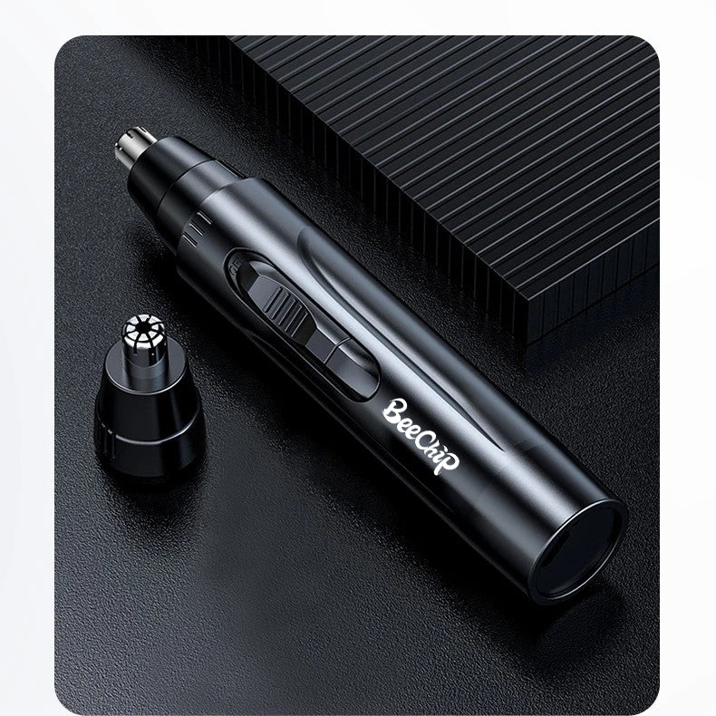 SmoothTrim Rechargeable Nose and Ear Trimmer with Stainless Steel Blades