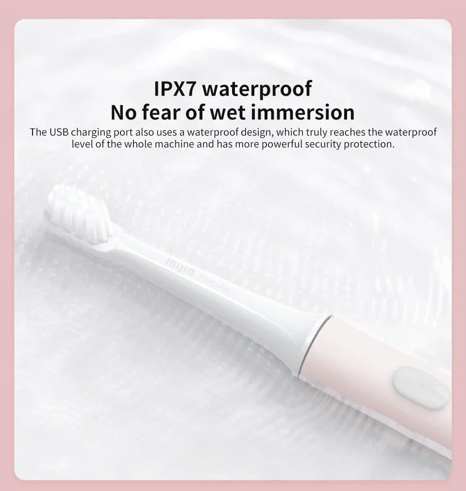 Electric Sonic Toothbrush – Waterproof and USB rechargeable