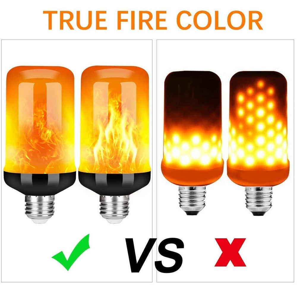 LED FLAME LIGHT PARTY LAMP - 4 MODES SIMULATION FIRE
