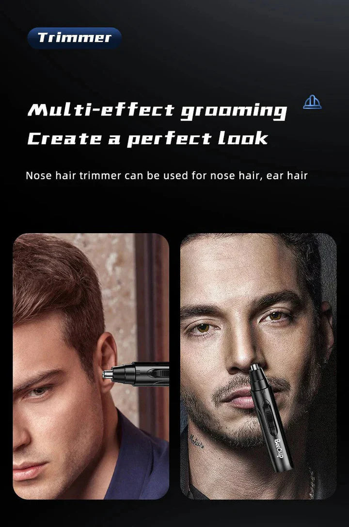 Professional painless nose and ear hair trimmer for men and women