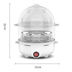 Electric Egg Cooker & Steamer – Compact Multifunction Device For Perfect Eggs And Steamed Food