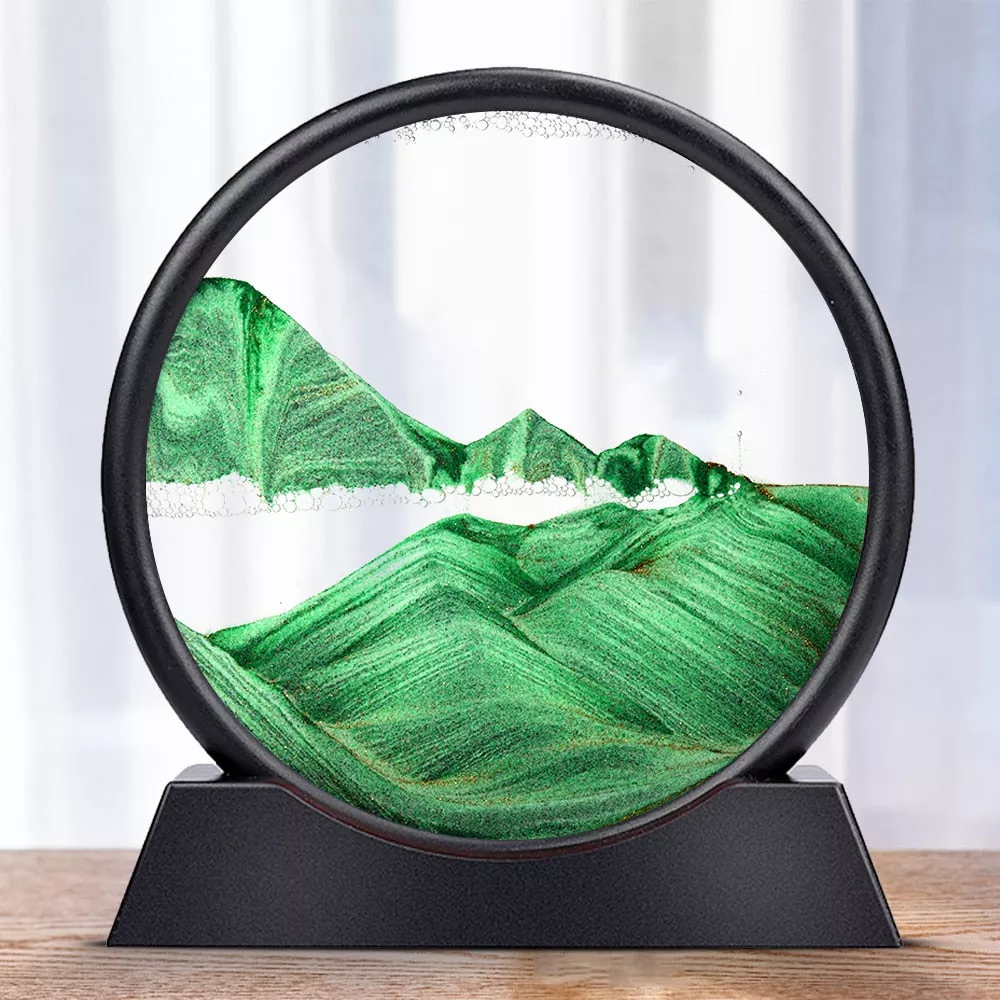 3D Hourglass Deep Sea Sand Landscape