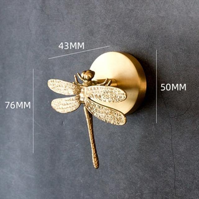 Solid Brass Animal Wall Hooks with Decorative Gold Finish for Home Storage