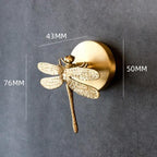 Solid Brass Animal Wall Hooks with Decorative Gold Finish for Home Storage