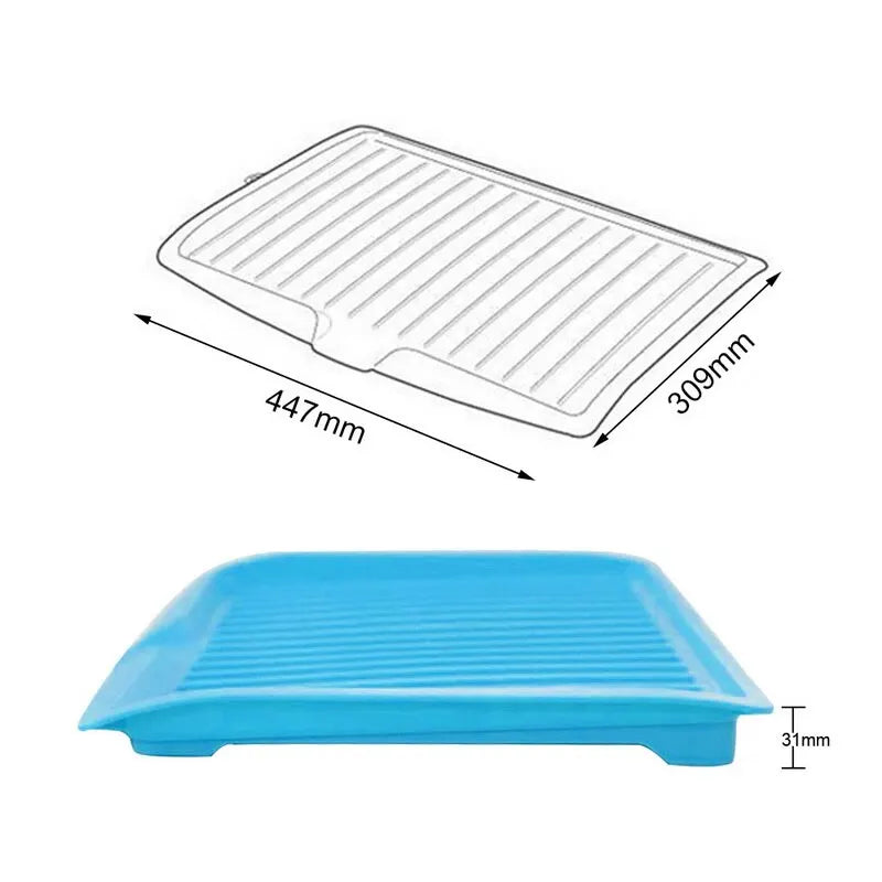 Drain Rack Kitchen Silicone Dish Drainer Tray Large Sink Drying Rack