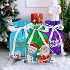 Drawstring Reusable Christmas Gift Bags - Gift Packaging Bag Christmas Decorations