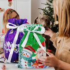 Drawstring Reusable Christmas Gift Bags - Gift Packaging Bag Christmas Decorations