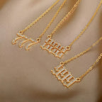 Zirconia English Numbers Necklace – Seraphina