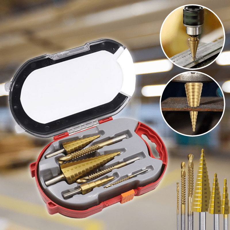 SpeedCut Drill Kit – High-Speed Steel Bits for Wood, Plastic, and Metal