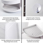 Drill-less 360 Corner Shelf